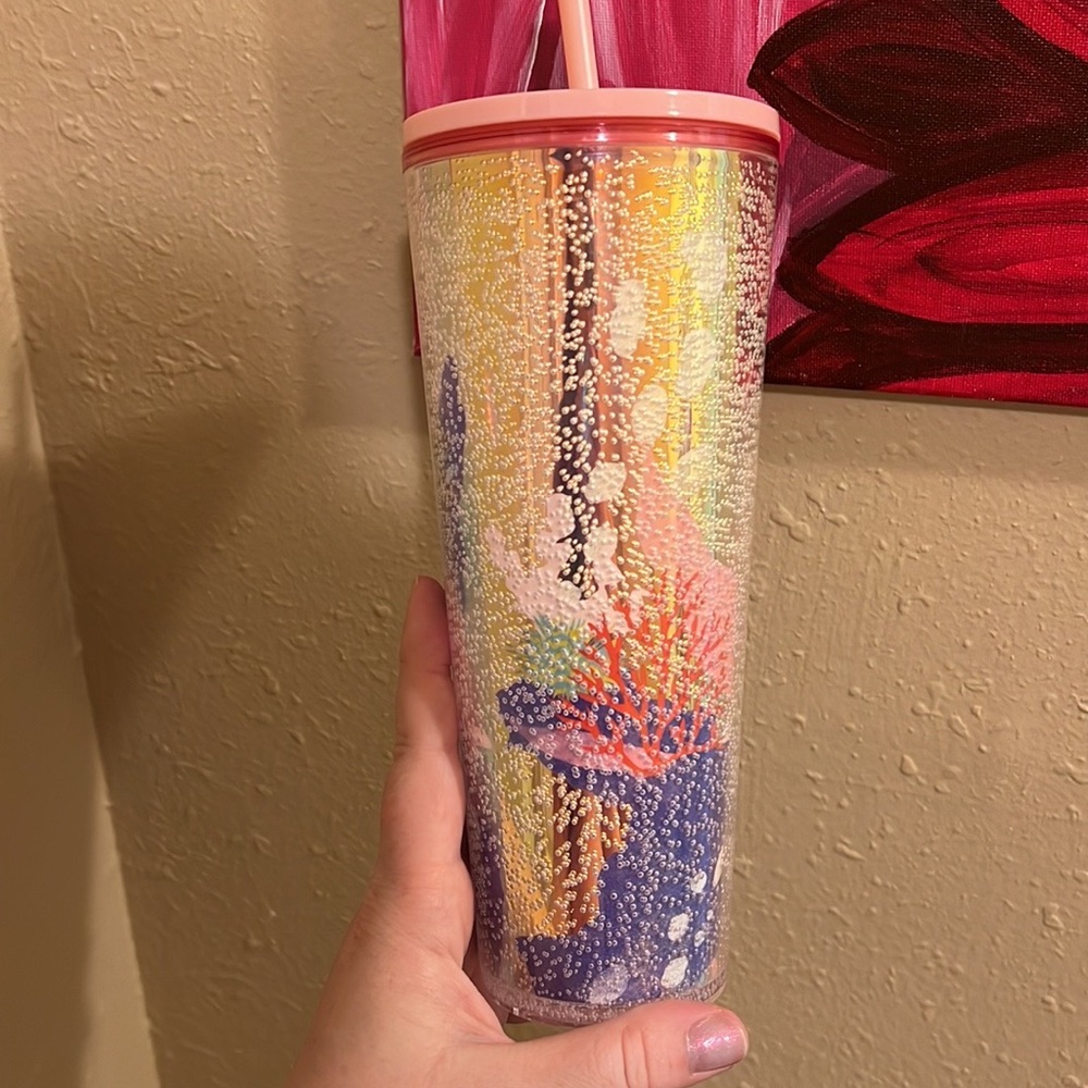 NWOT Coral Reef Bubble Starbucks (Venti)